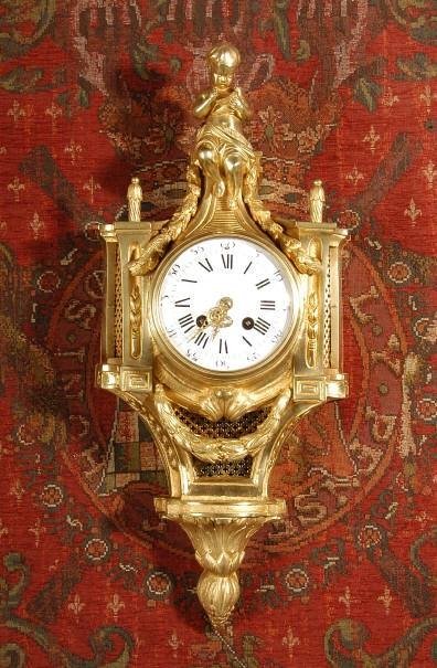 fig 1. ***** SOLD ***** Stunning Louis XVI Cartel Clock - A. D. Mougin